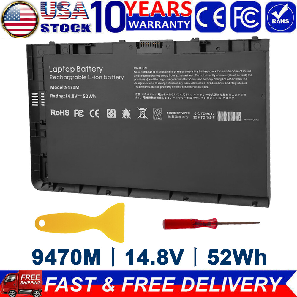 9470M Battery For HP EliteBook Folio 9480M BA06 BT04 BT04XL HSTNN-DB3Z 