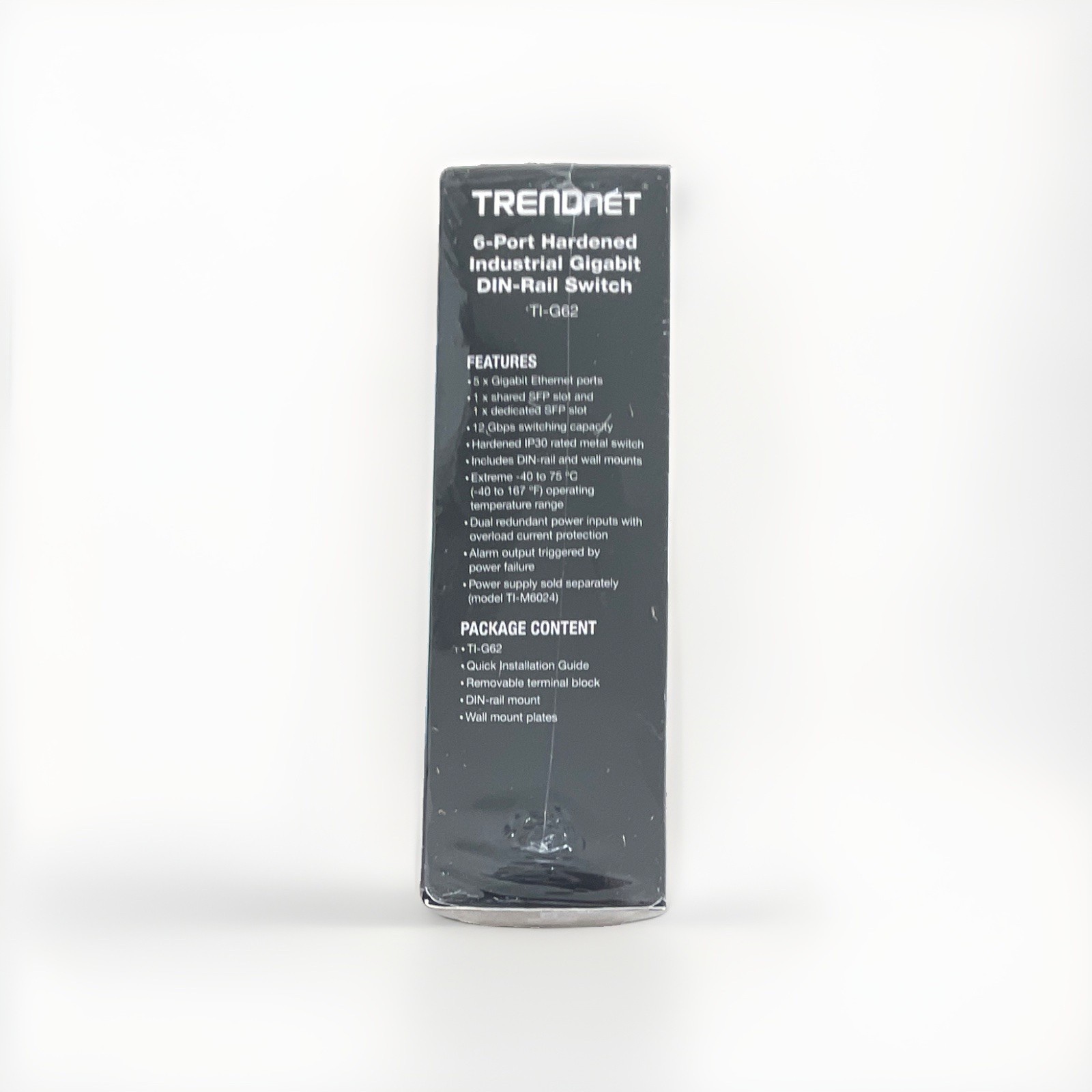 TRENDnet TI-G62 6-Port Hardened Industrial Gigabit DIN-Rail Switch - BRAND NEW