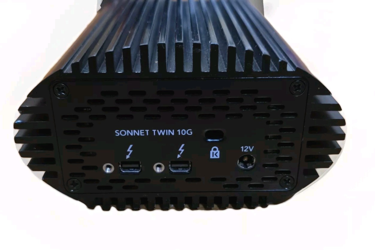 Sonnet Twin 10G Thunderbolt 2 to Dual 10 Gigabit Ethernet Adapter - unit only