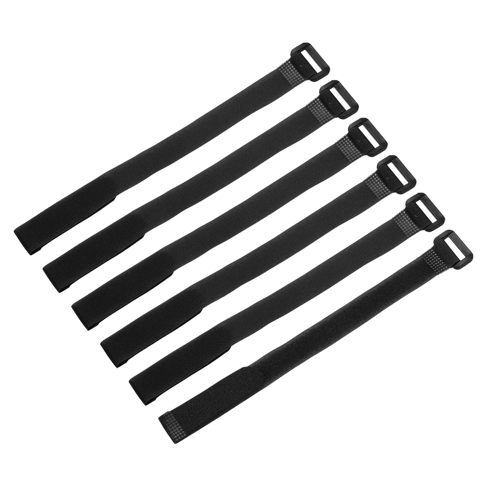 16Pcs Battery Tie Down Straps 0.6x12" Black Nylon Hold Loop Strap