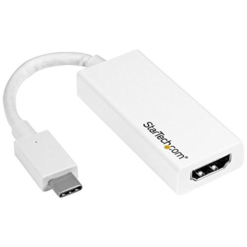 StarTech CDP2HD4K60W USB-C to HDMI Adapter 4K 60Hz White