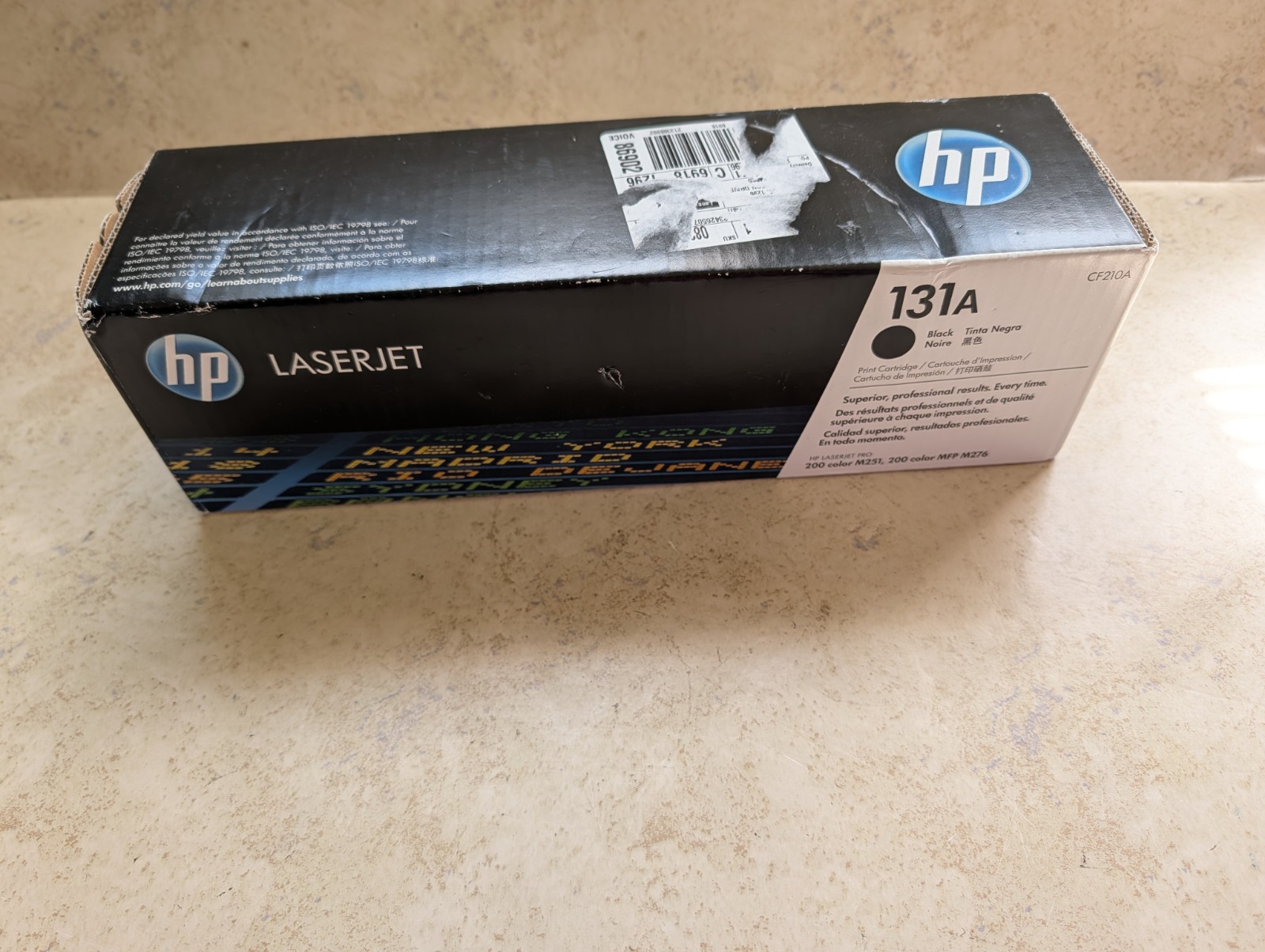 HP 131A Black Toner CF210A Genuine New Sealed *Slight Box Damage*