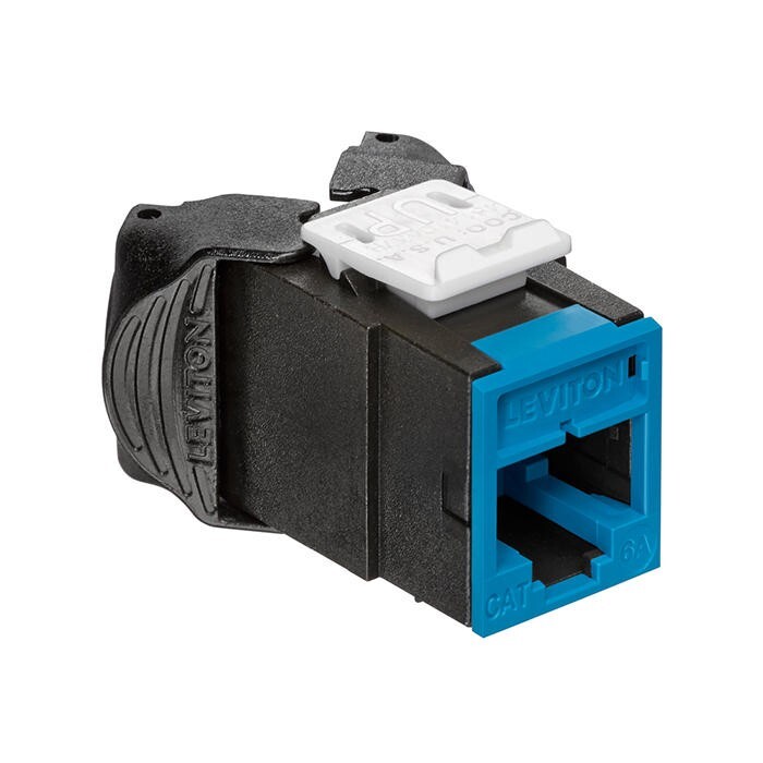 Leviton 6AUJK-RL6 Atlas-X1 Cat 6A UTP Quickport Jack Blue