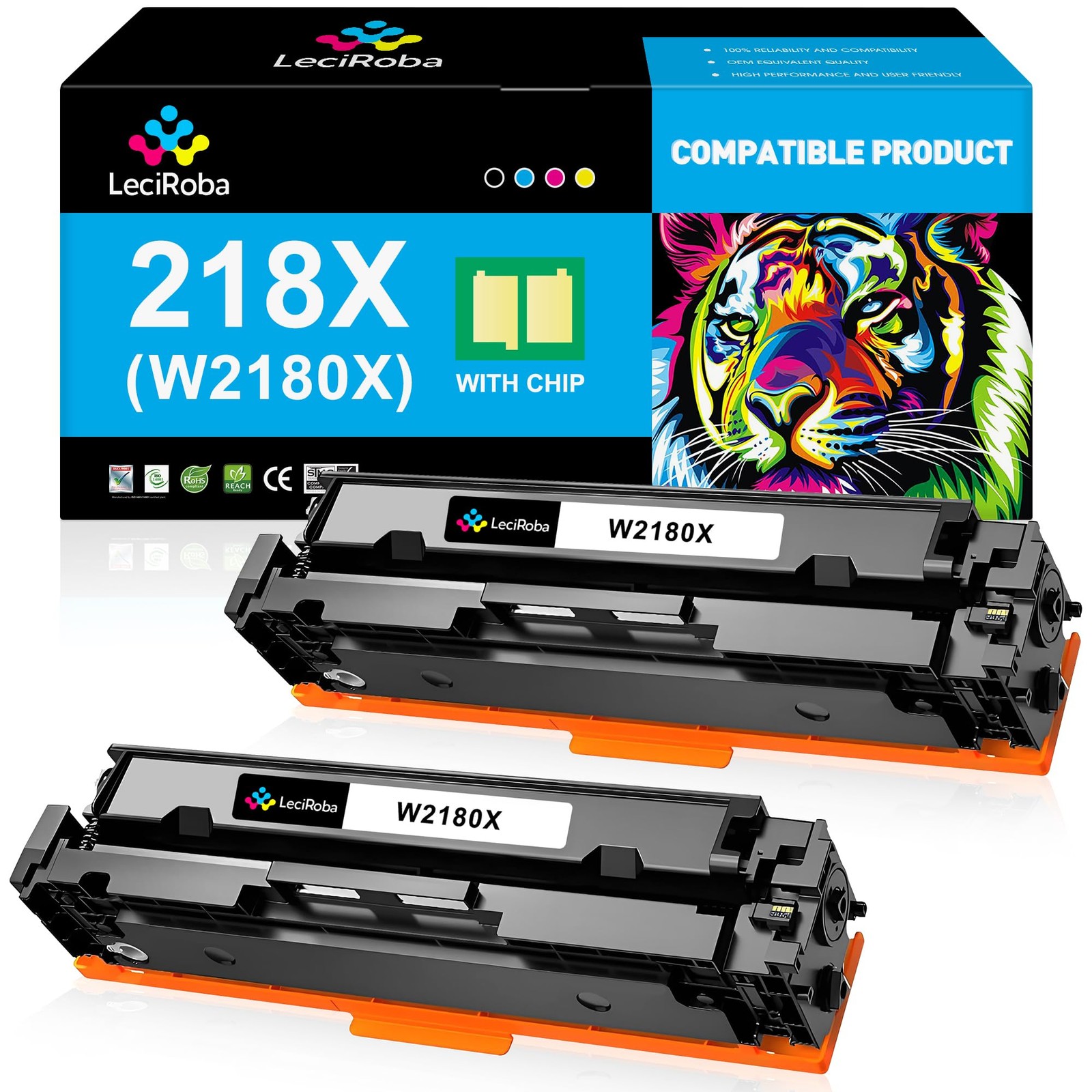 LeciRoba Compatible 218X 218A Black High-Yield Toner Cartridge Replacement for H