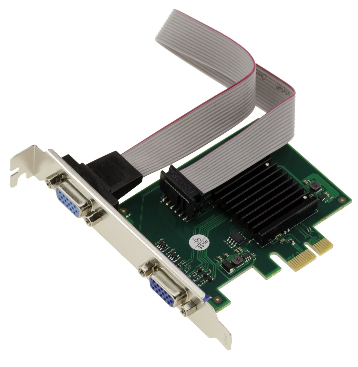 KALEA-INFORMATIQUE Graphics Card 2-Port VGA 1080p PCIe x1 Silicon Motion
