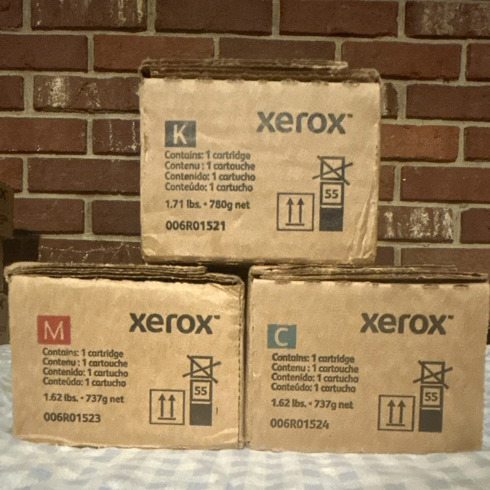 Xerox Genuine Laser Toner Set Black/Magenta/Cyan 006R01521/23/24