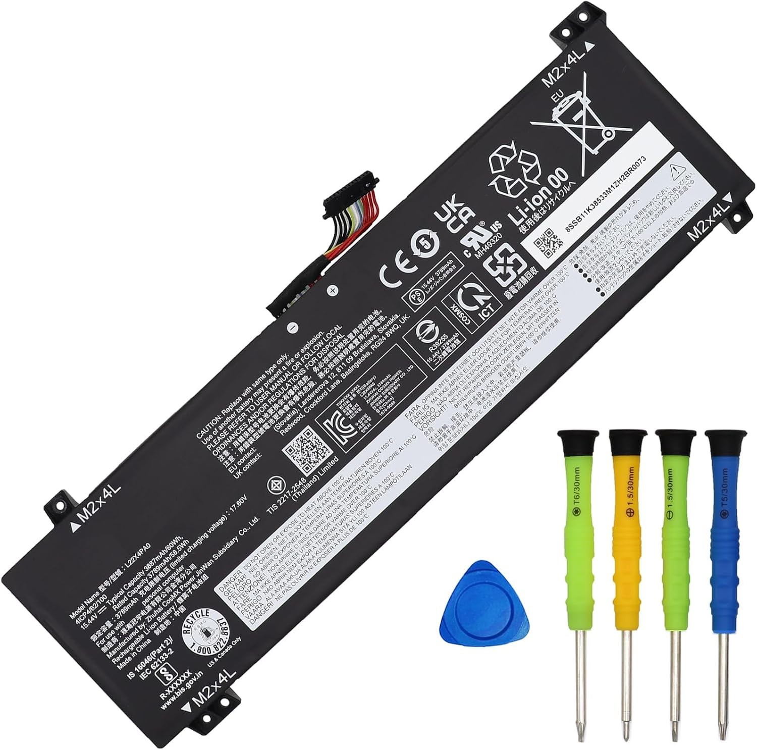 L22B4PA0 L22M4PA0 Battery Replacement for Lenovo Legion Slim 5 16APH8 5 16IRH8