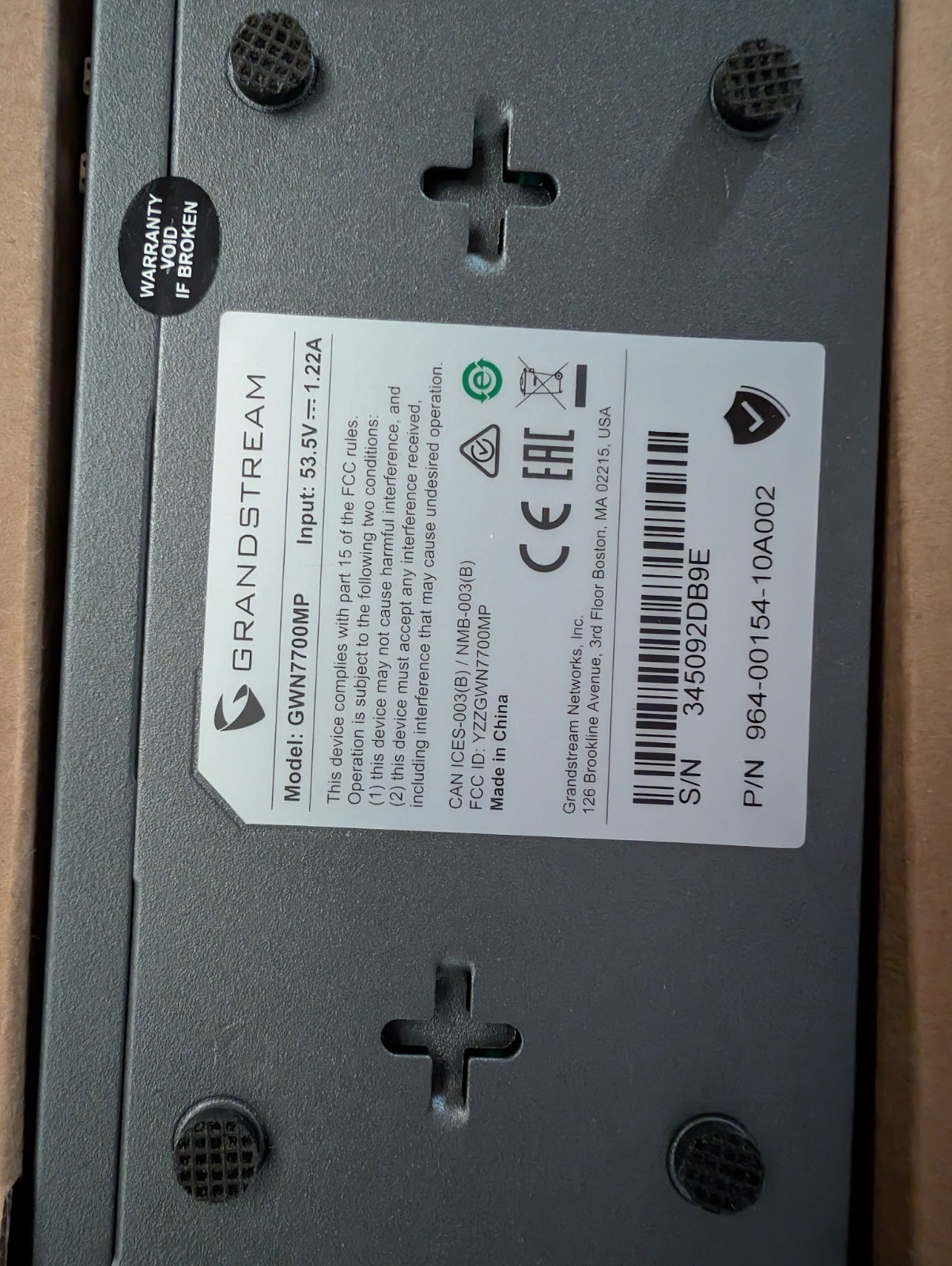 Grandstream GWN7700MP - Unmanaged 5 Port POE Switch