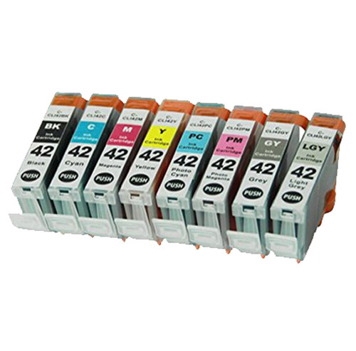 CLI42 Ink Cartridges Compatible + chip use for Canon Pixma Pro-100 CL42 Printer