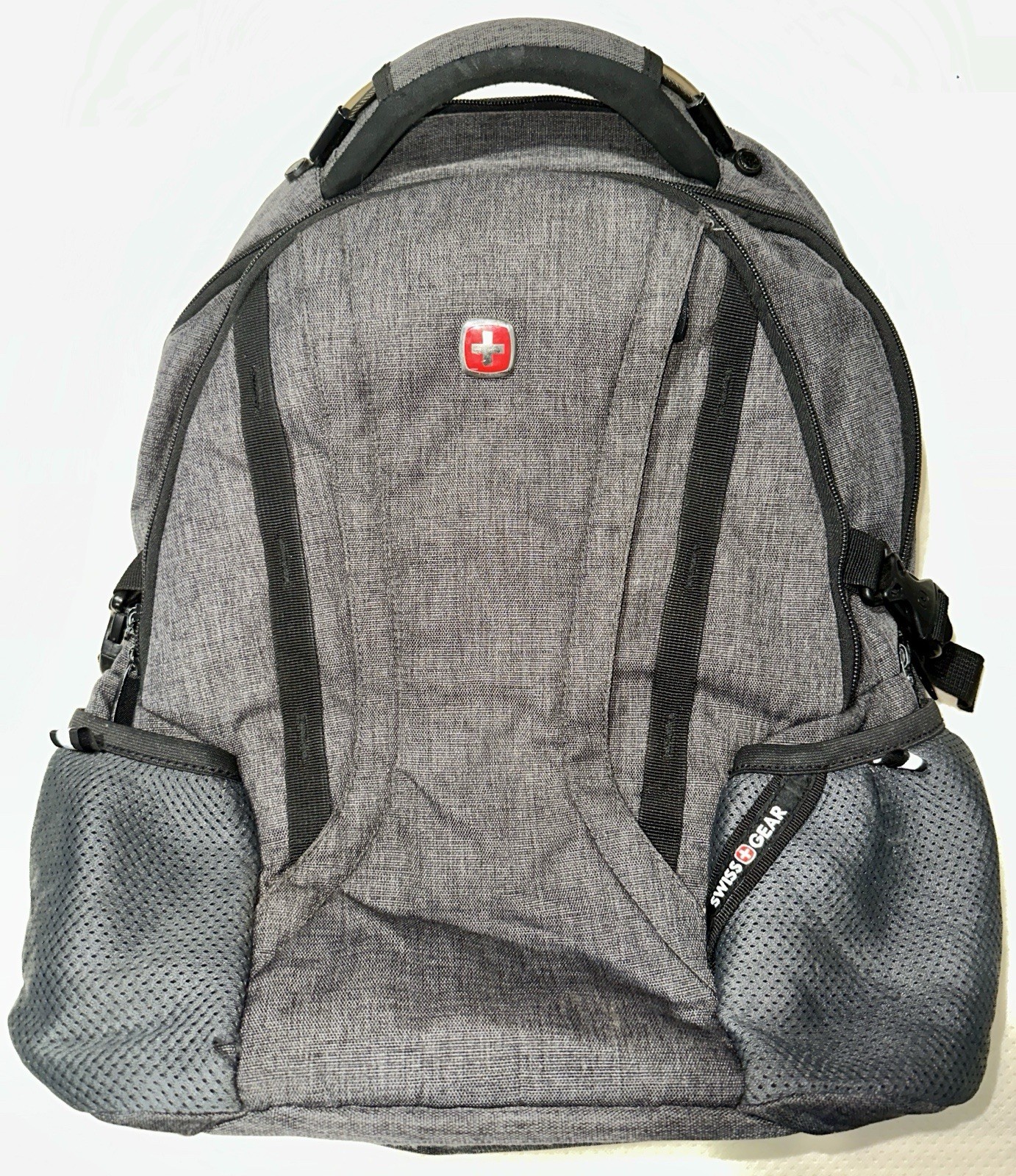 SwissGear 1900 ScanSmart TSA Laptop Backpack Heather Gray Travel Work School