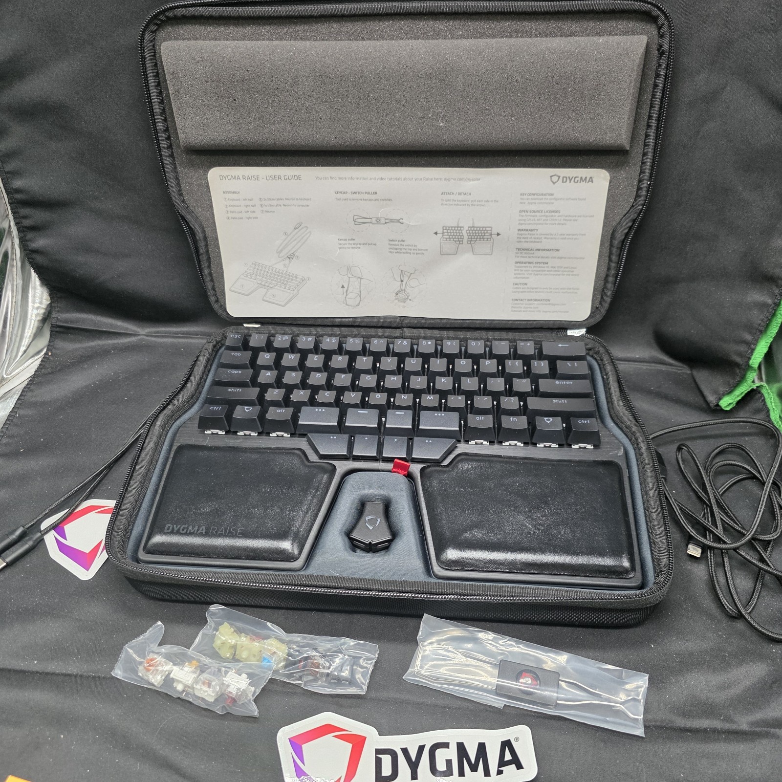 Dygma Raise Gen 1 Split RGB Mechanical Keyboard Neuron Case AccessoriesDygma