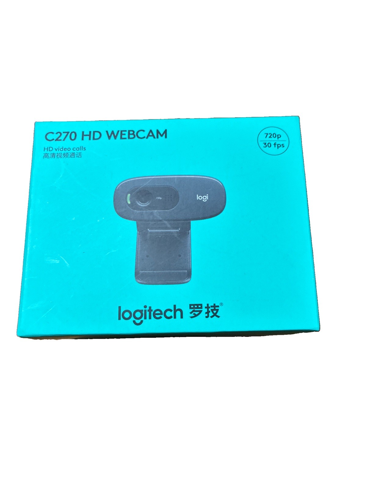 Logitech Webcam C270 HD 720p 30Fps HD Videos Calls Flexible Black USA Seller