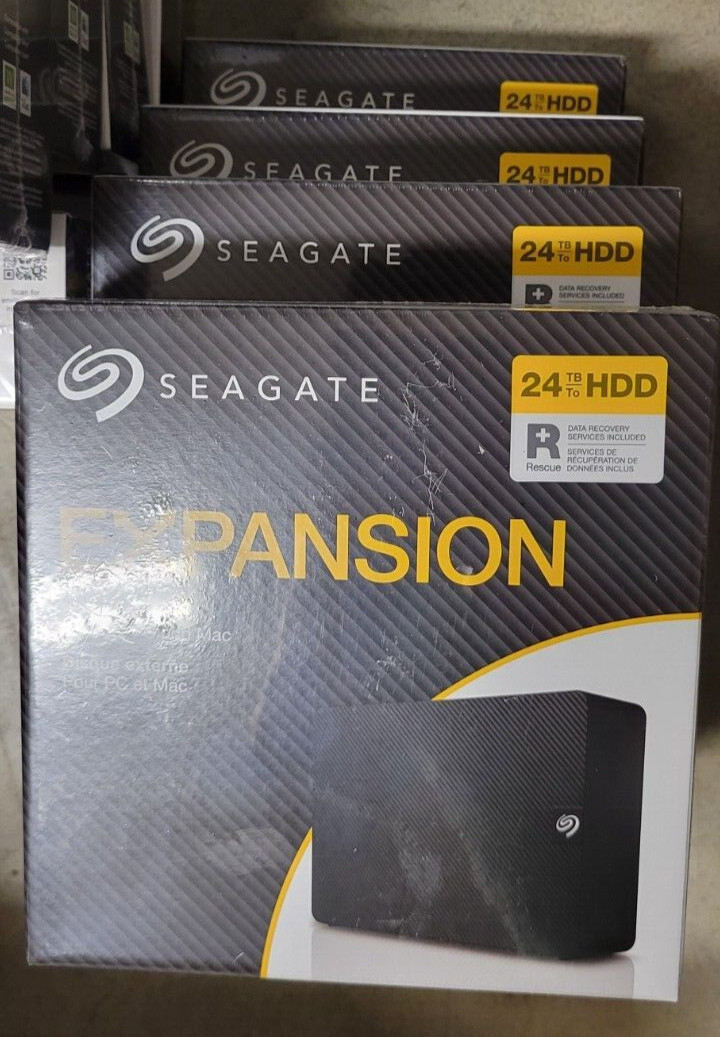 Seagate Expansion 24TB Desktop USB 3.0 External Hard Drive, Black (STKP24000400)