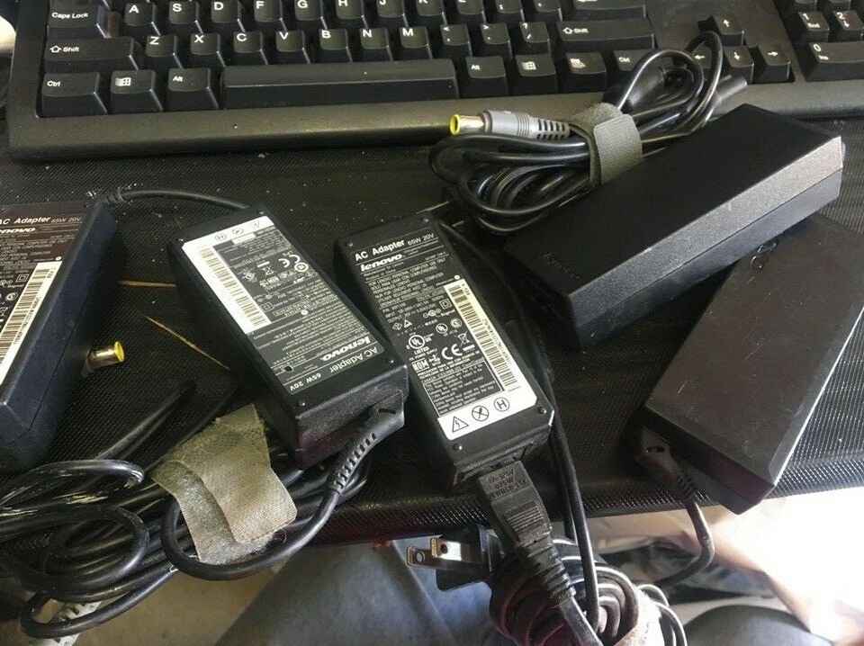(Lot of 5) Lenovo 92P1156/42T4418/92P1160/42T5282 AC Adapter 65W 20V LOOK