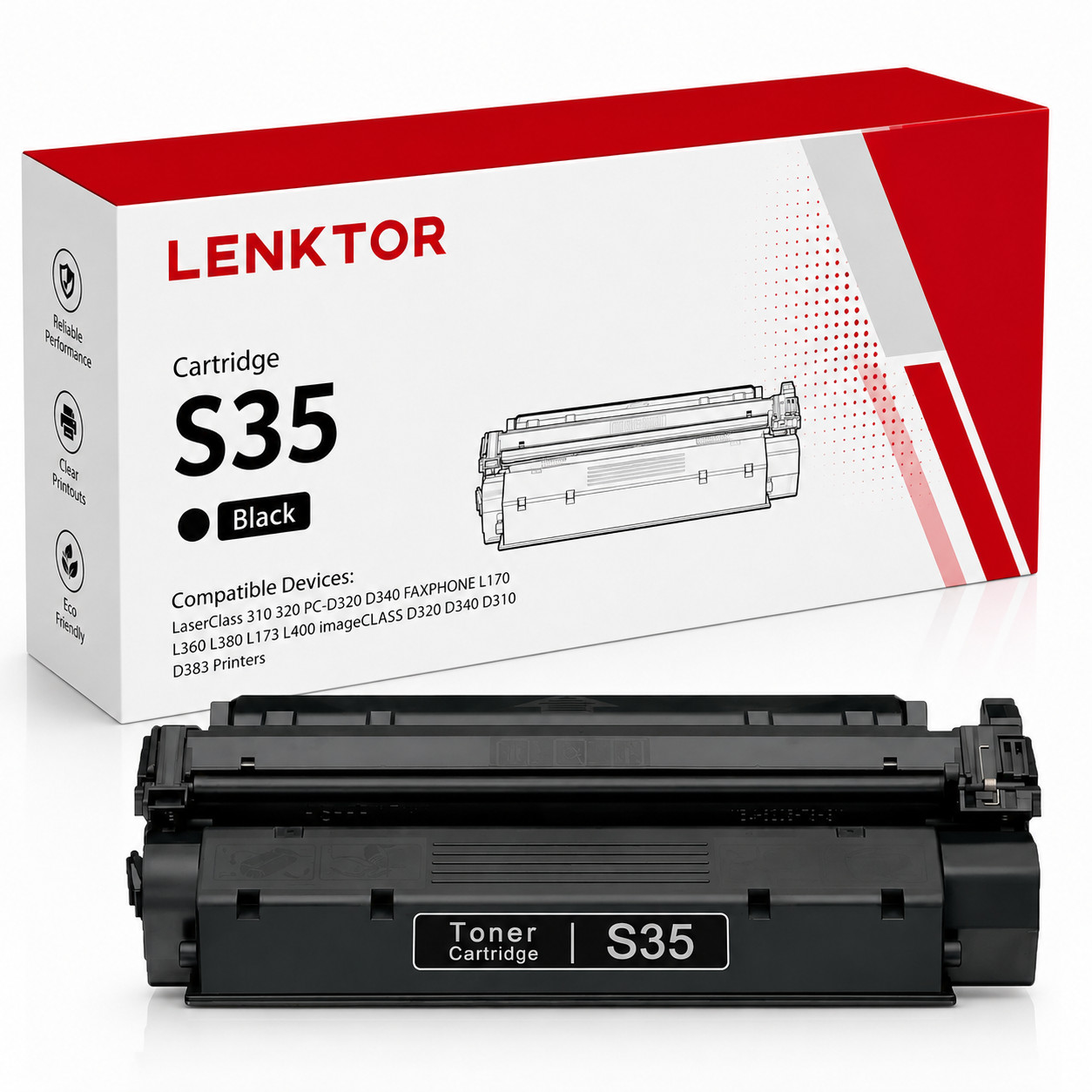 S35 1PK Toner Cartridge for D320 D340 D383 FAXPHONE L170 L360 LaserClass 310