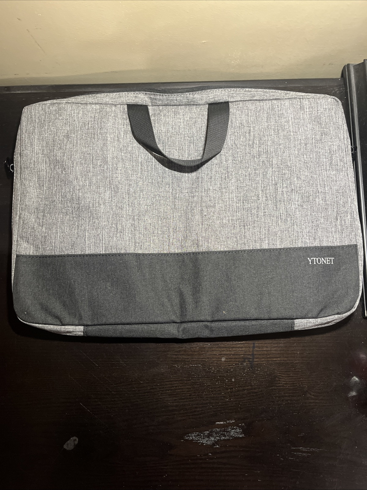 YYONET Grey And Black Travel Computer Bag 16”/ 11”