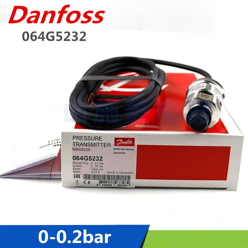 1pcs Danfoss Pressure Transmitter Sensor MBS9200 064G5232 0-0.2bar