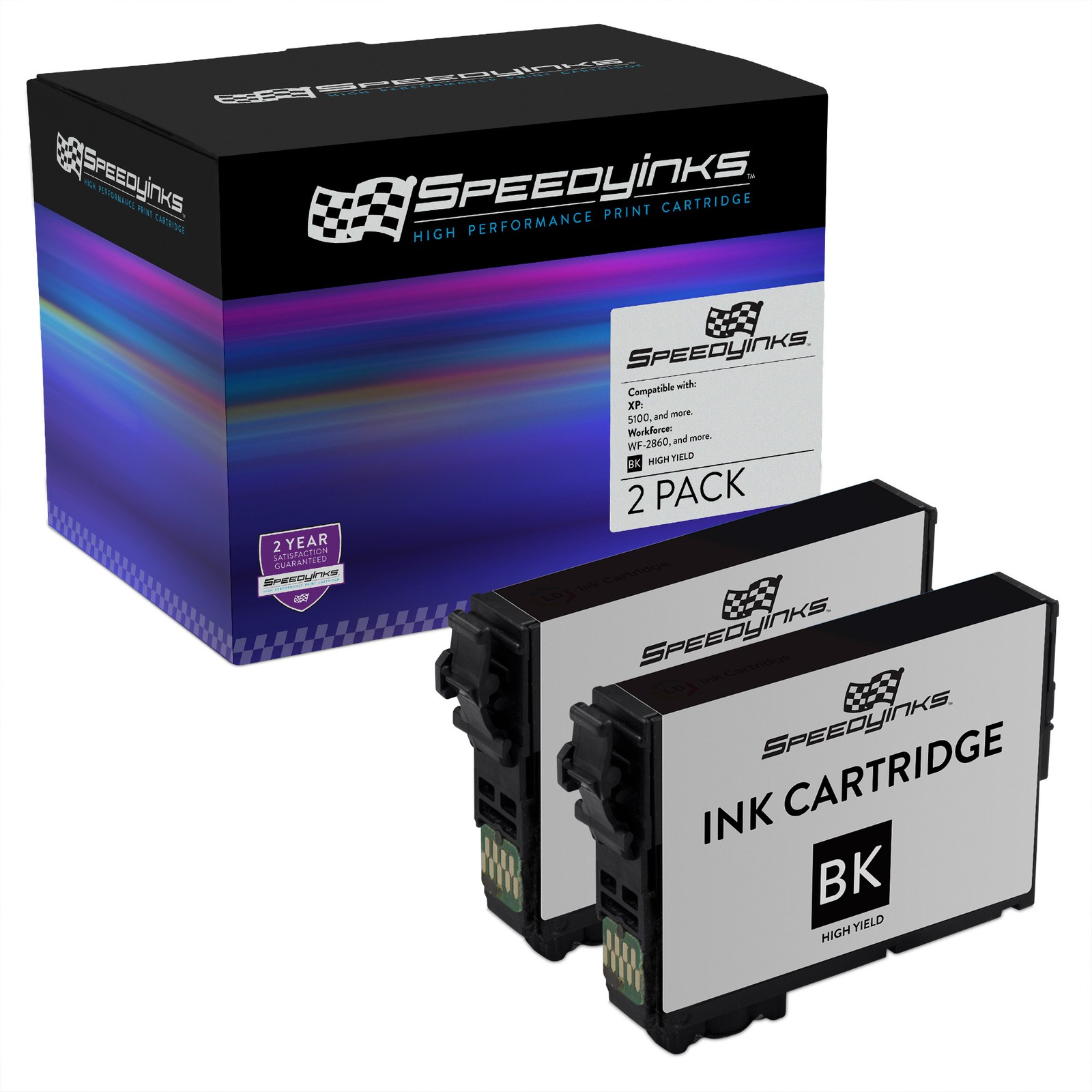 Speedy Reman 2PK Epson 202XL T202XL120-S HY Black Ink XP-5100 WF-2860