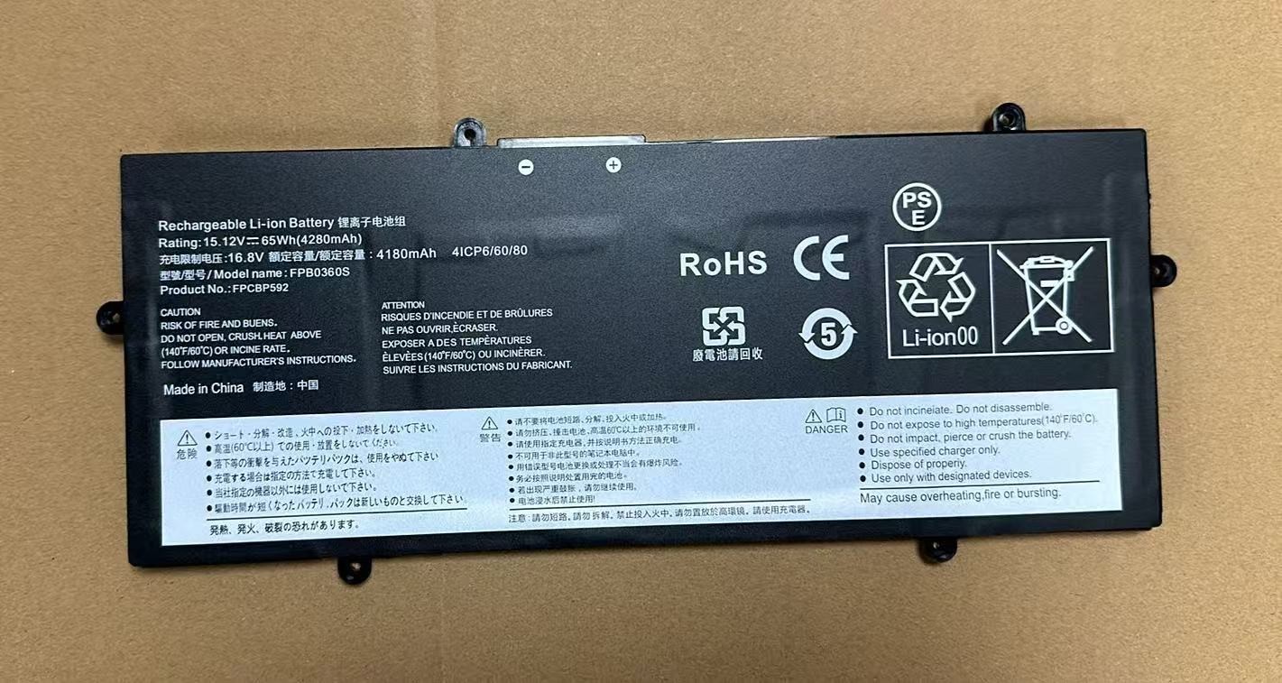 65Wh New FPB0360S TBD FMVNBP253 Battery For Fujitsu LifeBook U7411 U7511 U7512