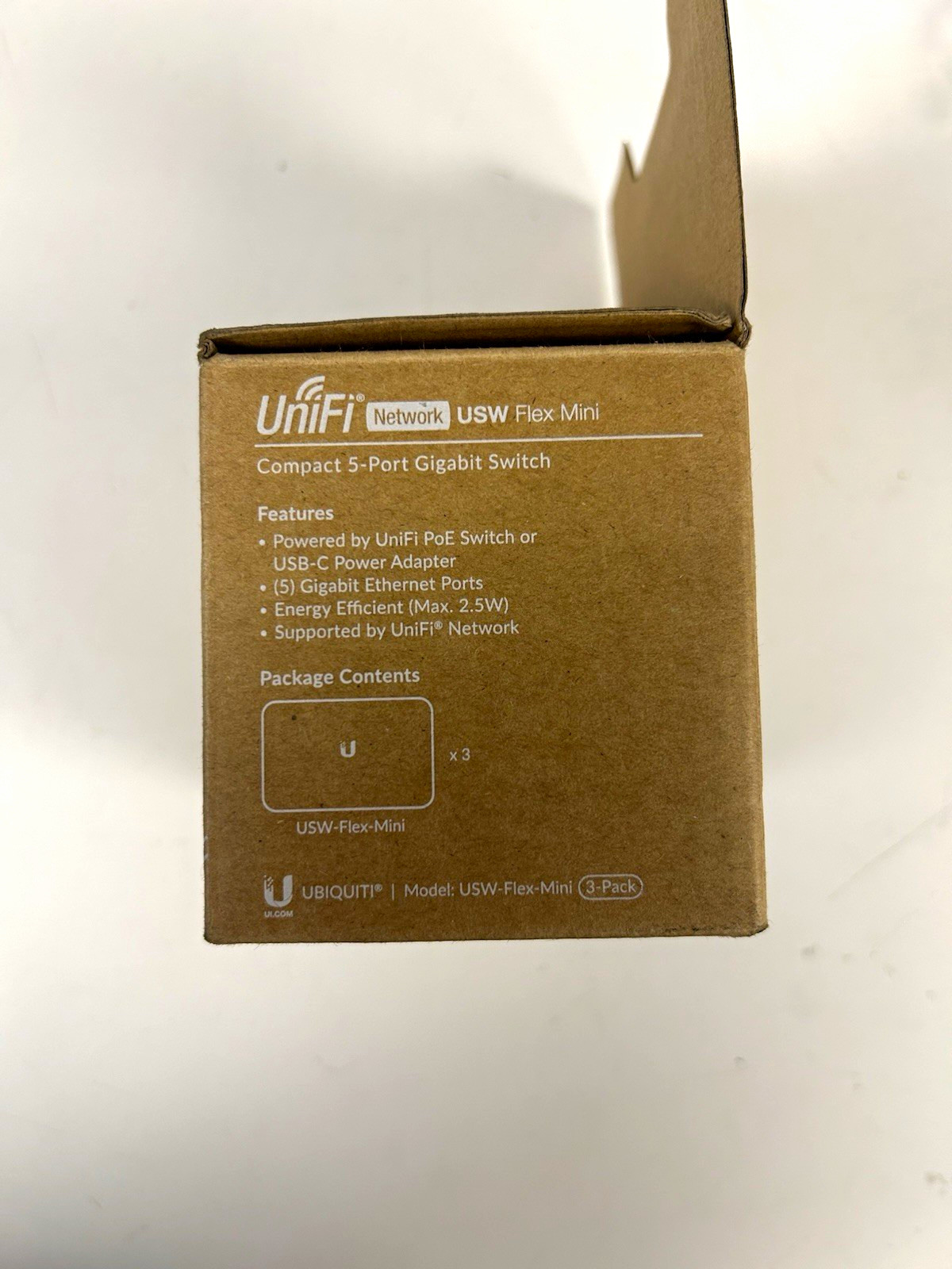Ubiquiti UniFi USW-Flex-Mini 5-Port Gigabit Managed Switch 3-Pack