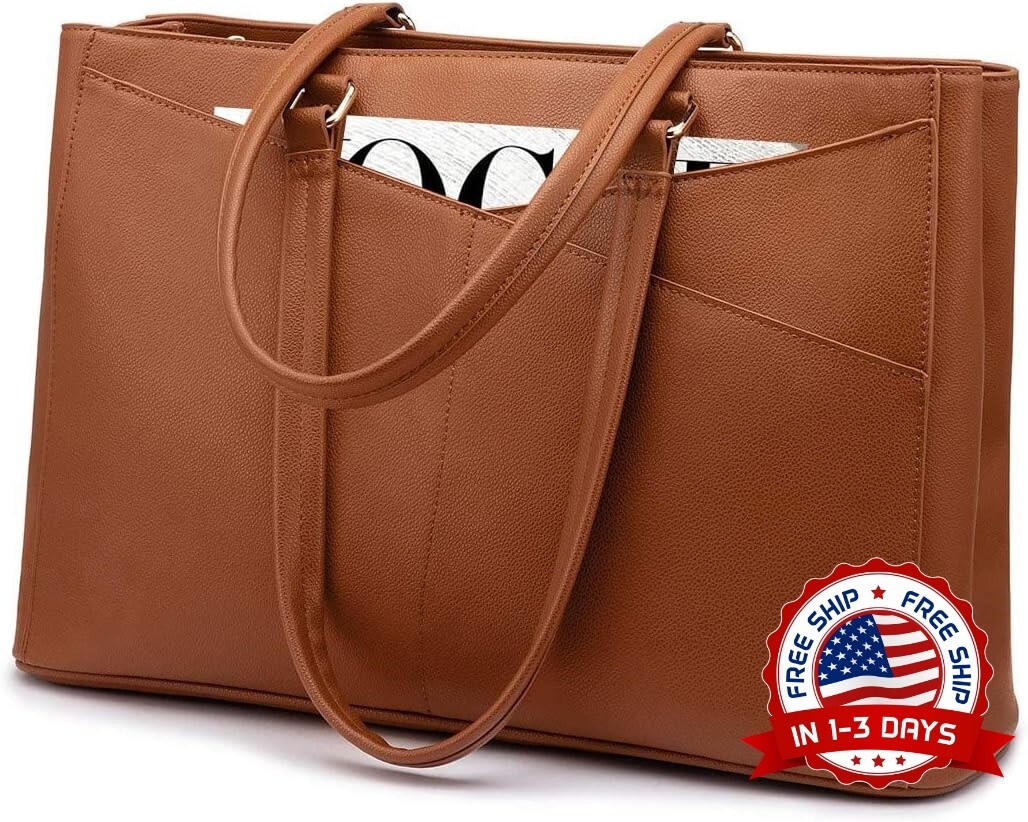 Bolso de mano para ordenador portátil Bolsos de trabajo vintage para mujer NUEVO