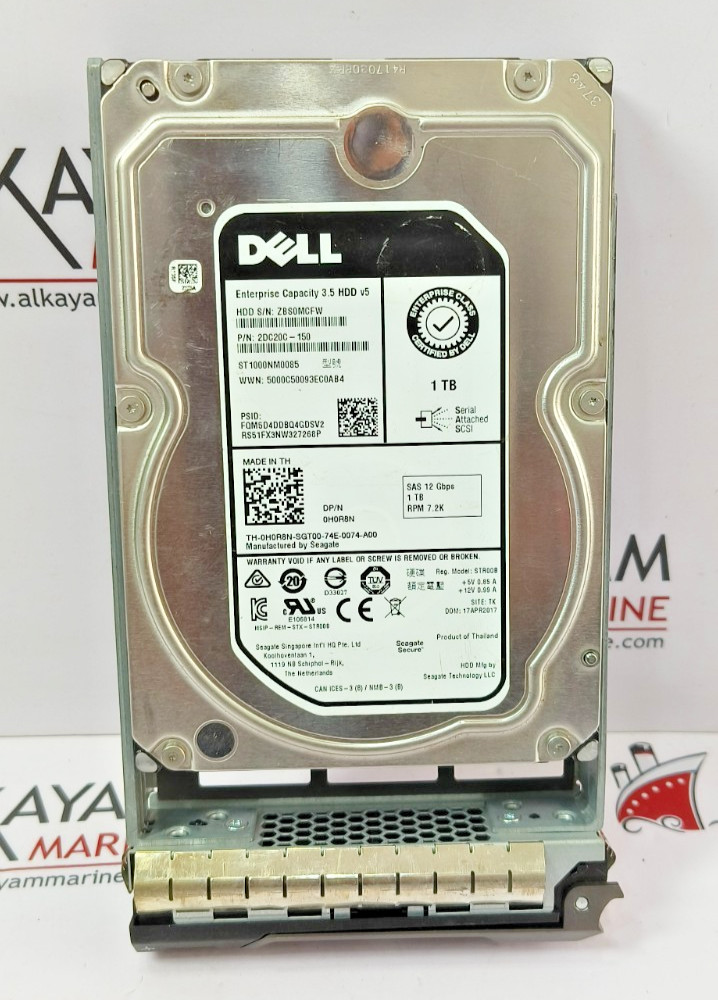 DELL 3.5 ENTERPRISE CAPACITY HDD V5 1TB SAS 12 GBPS (FAST SHIP BY DHL/FEDEX)