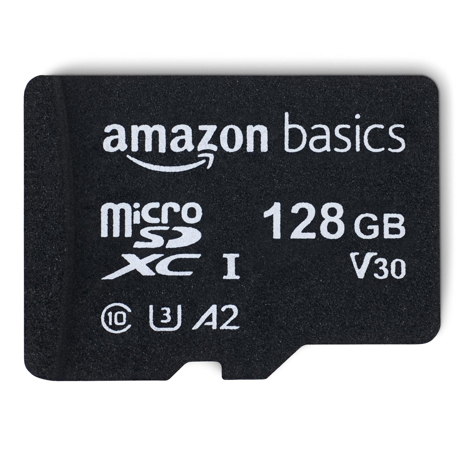 Amazon Basics microSDXC Memory Card with Full Size Adapter, A2, U3, Read Speed u