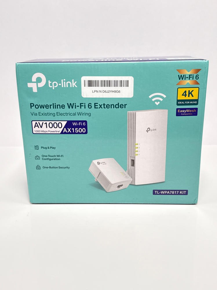TP-Link TL-WPA7817 KIT Powerline WiFi 6 Extender AV1000 AX1500 EasyMesh