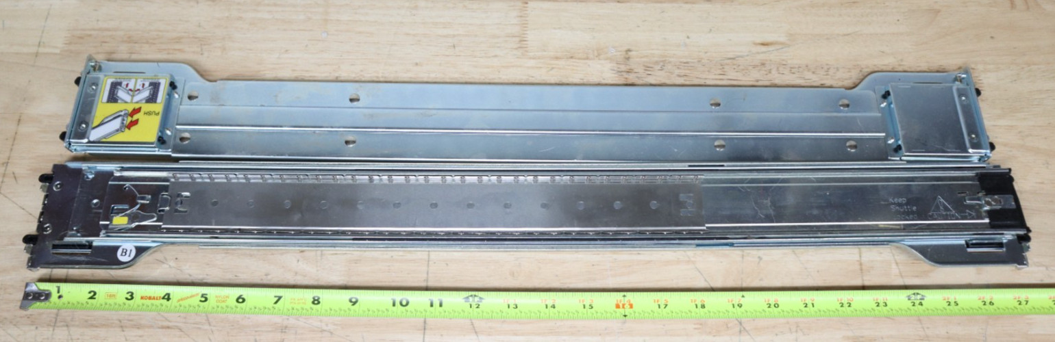 Nice Set SuperMicro W-778-A-0 W-778-B-0 2U Server Rack Mount Sliding Outer Rails