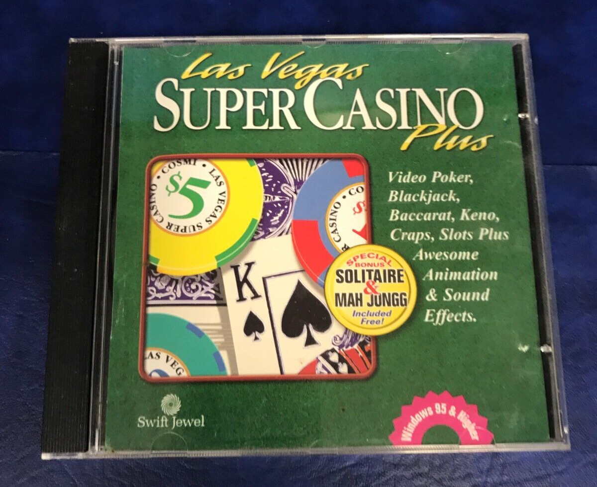 Vintage 1998 Las Vegas Super Casino Plus Game Software on CD ROM