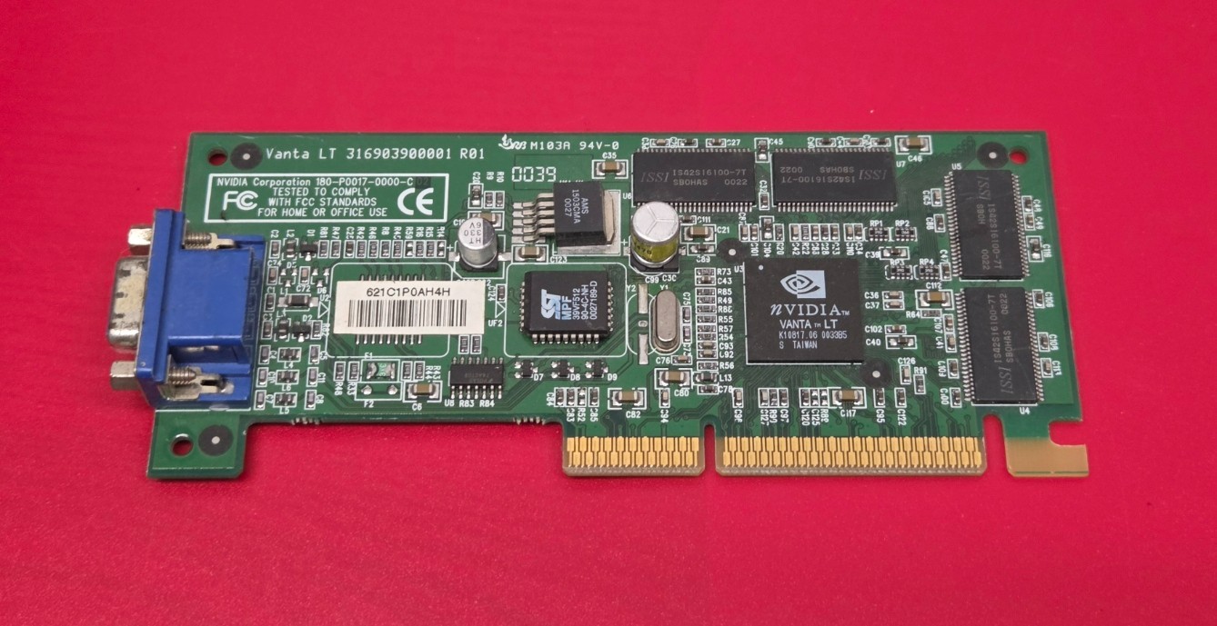 NVIDIA 180-P0017-0000-C AGP, 16MB Graphics Card Only, No Bracket