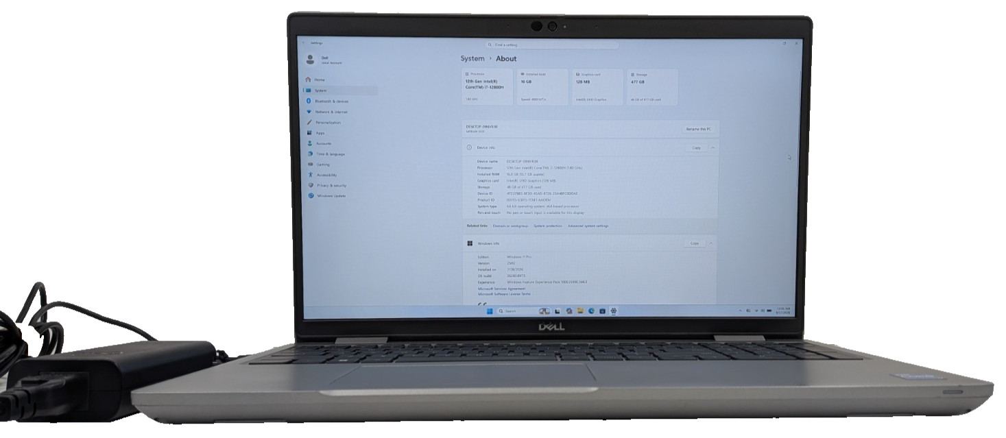 Dell Latitude 5531 *14 Core* i7 12th Gen 16GB DDR5 512GB SSD Windows 11 Grade B+