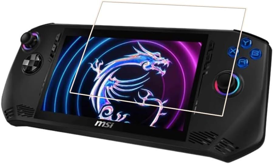 For MSI Handheld CLAW A1M 7" Case Friendly Tempered Glass Screen Saver Protector