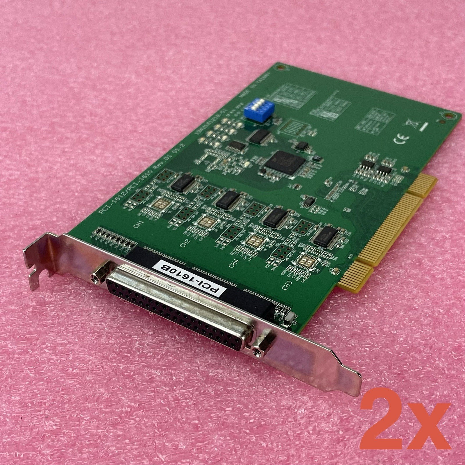 Advantech PCI-1612/PCI-1610 Board Tested Lot of 2