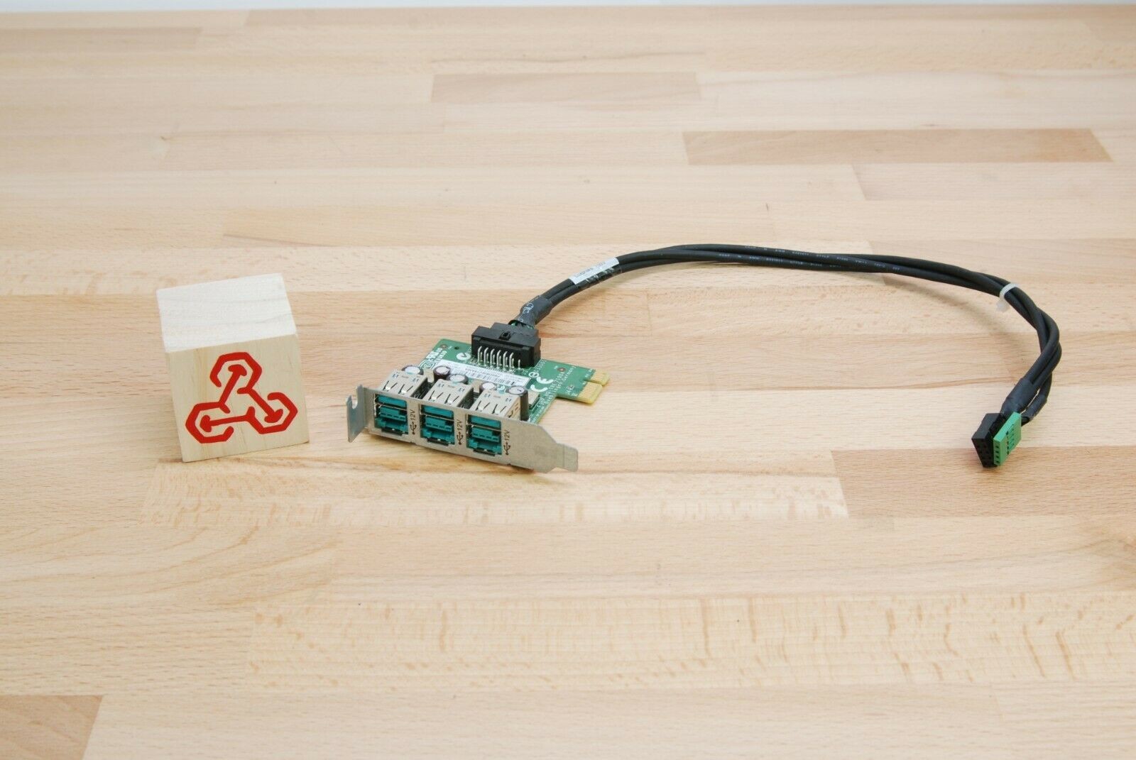 HP - 640269-001 - 3 Port Powered USB 12V PCI Express Low Profile Card 