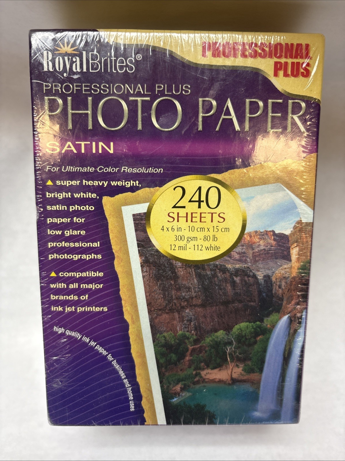Royal Brites Professional Plus 4" x 6" Photo Paper (Satin) - 240 Sheets