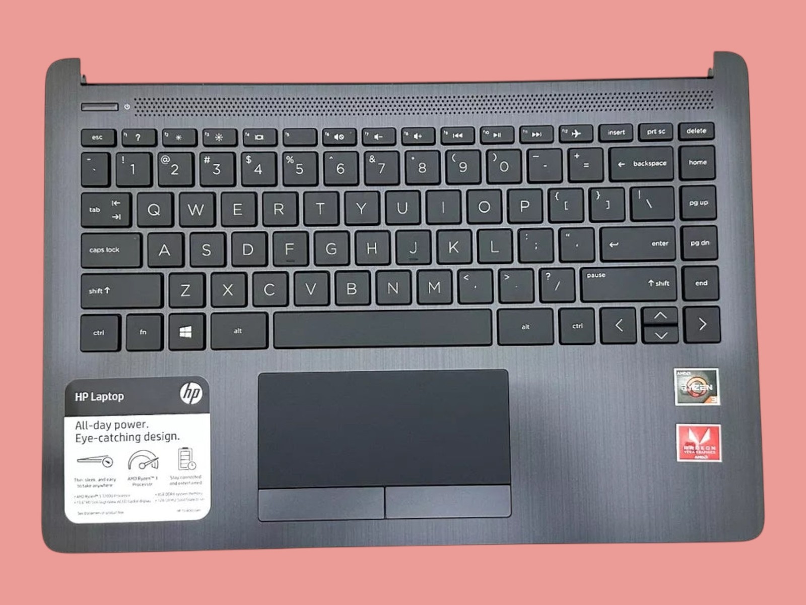 HP 14-CF0006DX 14-CF0013DX 14-CF0012DX 14-DF0018WM Palmrest Keyboard Touchpad