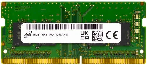 Micron 16GB (1x16GB) DDR4-3200 SODIMM Laptop RAM MTA8ATF2G64HZ-3G2E2
