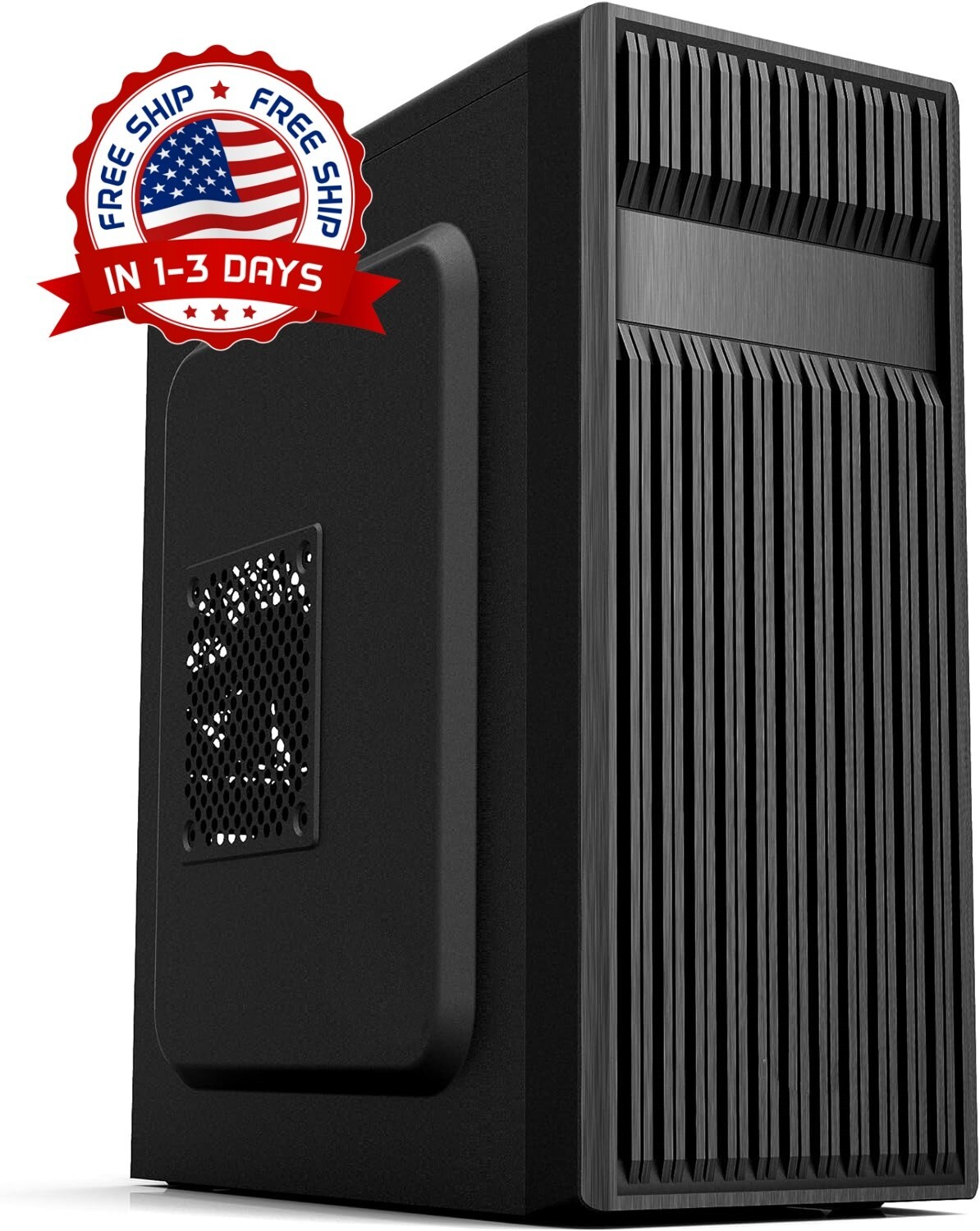 Caja para PC de torre intermedia ATX con ventilador de 120 mm preinstalado NUEVO