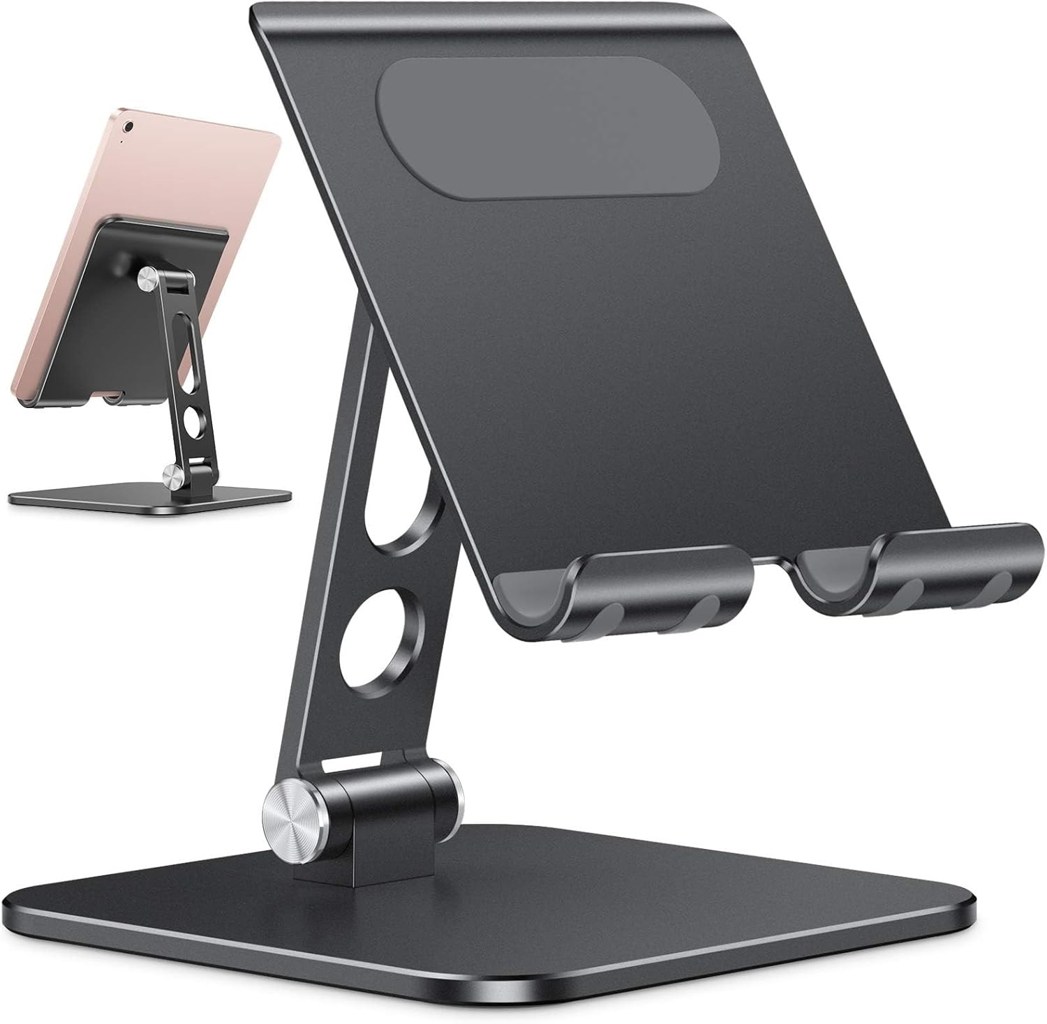 Upgraded Adjustable Tablet Stand Holder, Heavy Duty Foldable Portable Monitor St