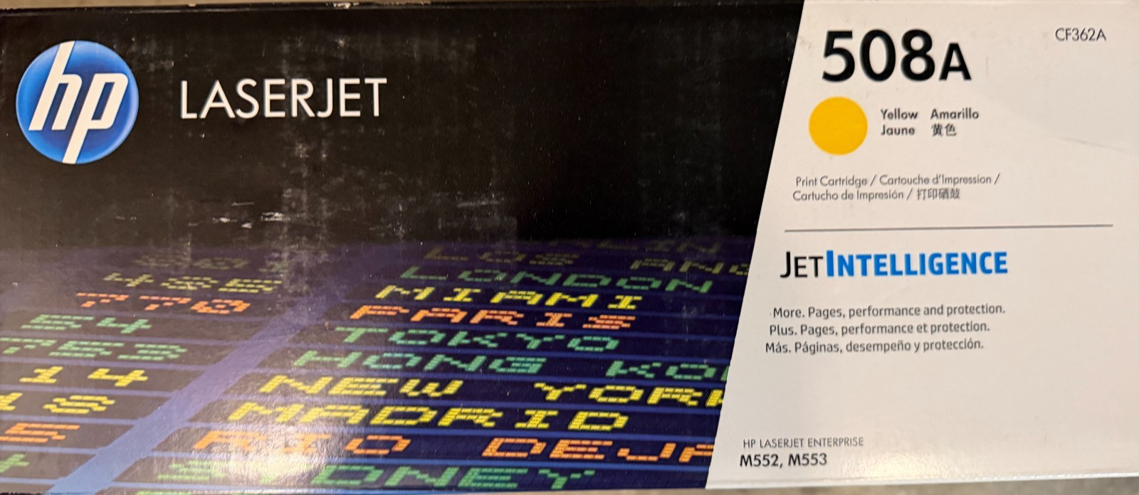 HP 508A CF362A Yellow Genuine Original Laser Toner - Open Box