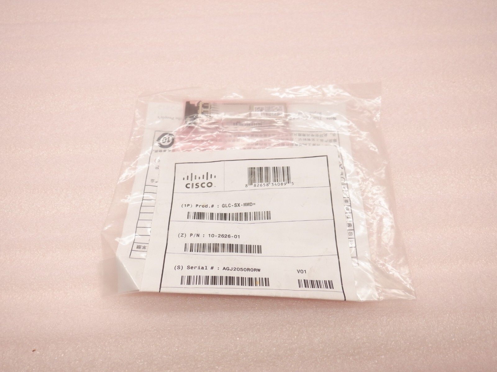 CISCO 10-2626-01 1000BASE SX SFP MMF TRANSCEIVER