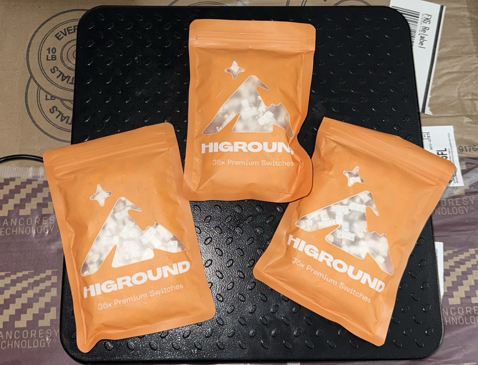Higround 36-Pack Geo Linear Gaming Keyboard Switches 3.6mm Travel Creamy X3