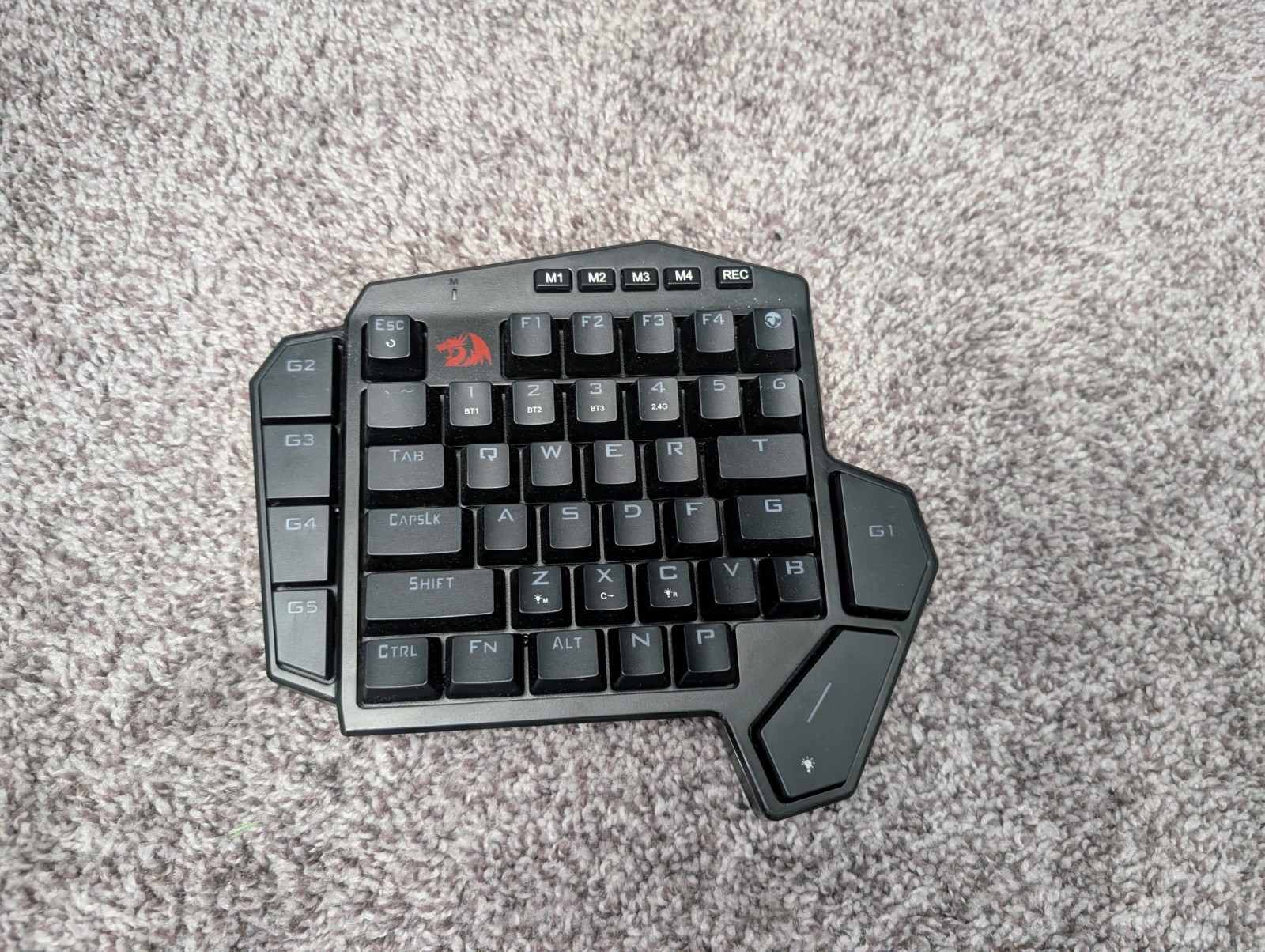 Redragon Wireless One-Handed Mechanical Gaming Keypad USB-C Macro Keys Tested