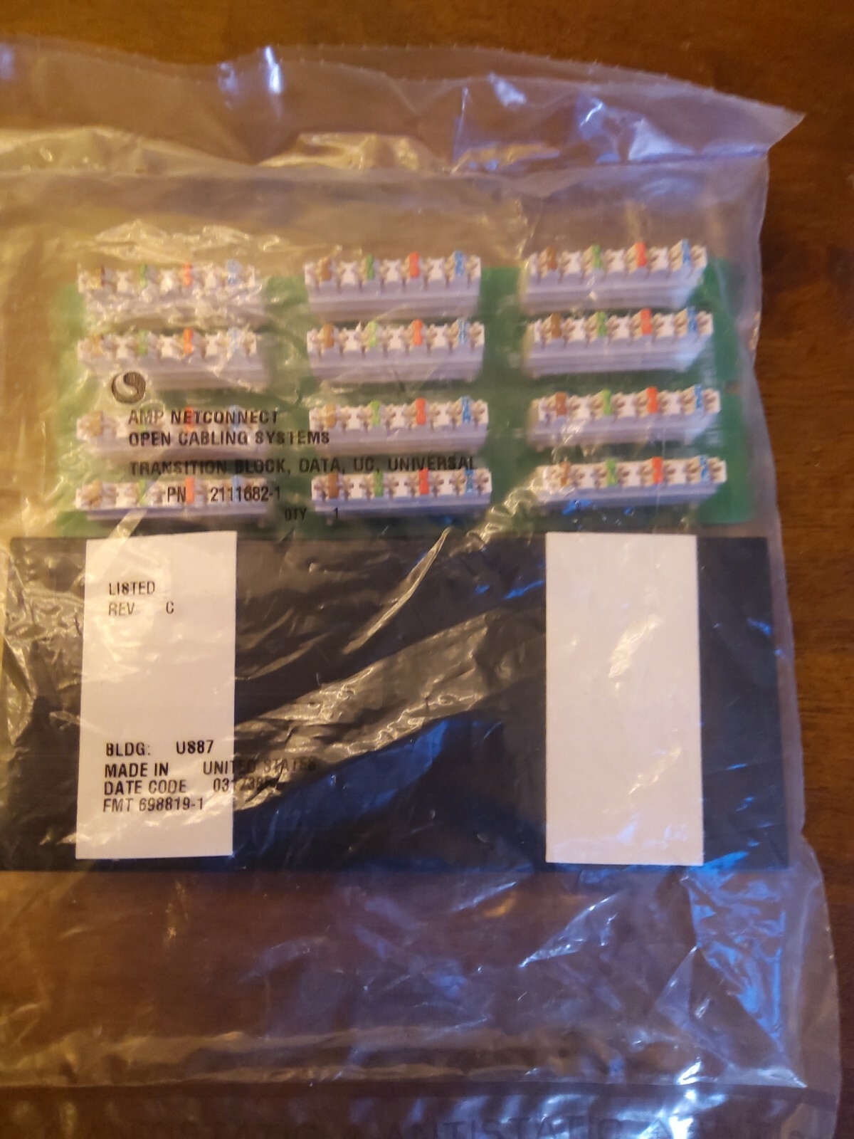 NEW - Tyco AMP 1479384-1 / Commscope 2111682-1 Cat5E / 6 Transition Block