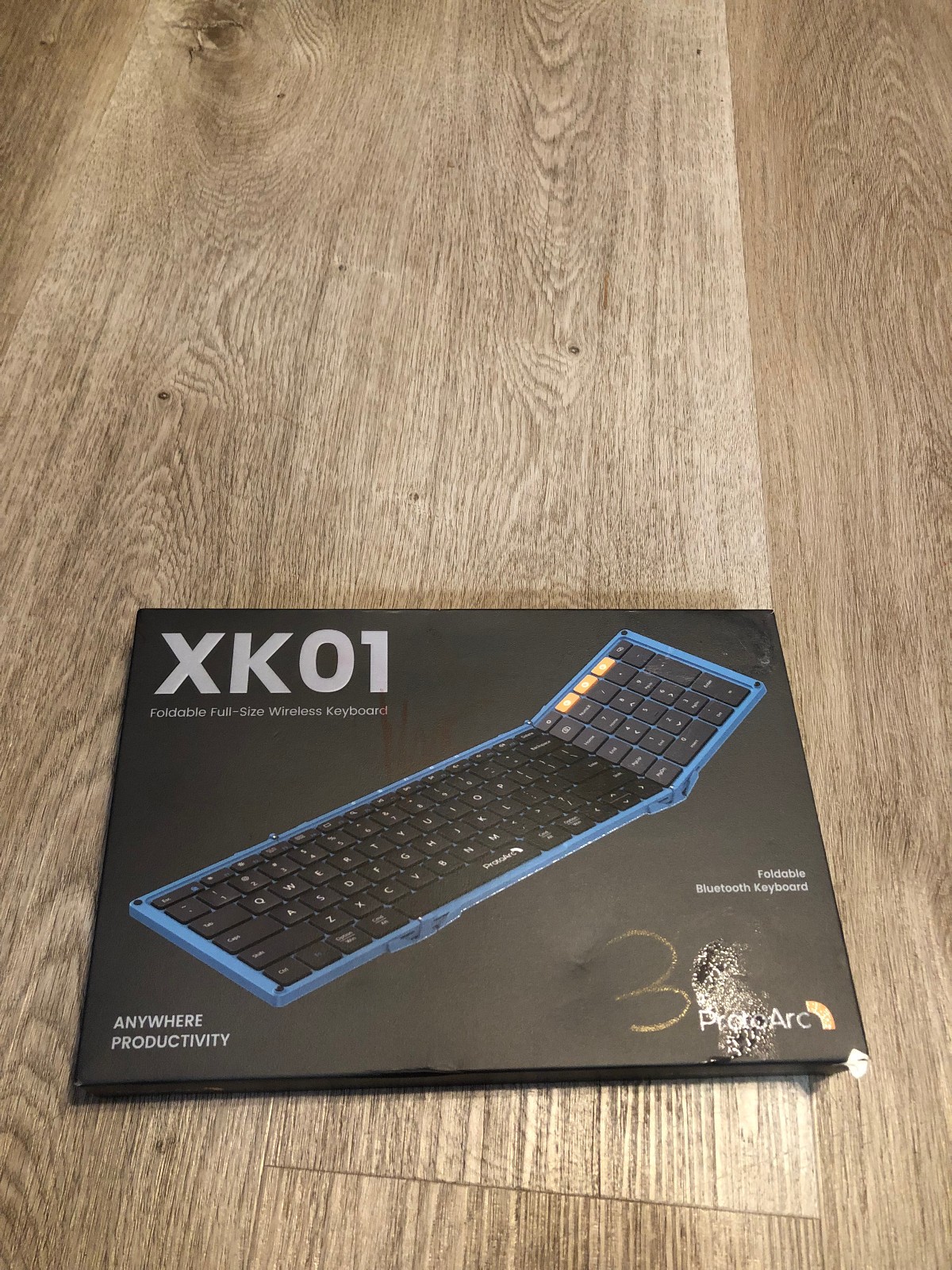 ProtoArc XK01 Foldable Full-Size Wireless Bluetooth Portable Travel Keyboard