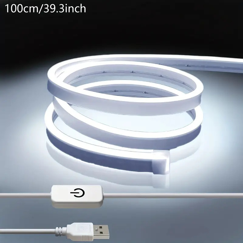 5V USB Neon Light, White LED Strip Lights, USB LED Strip Lights Waterproof Flexi