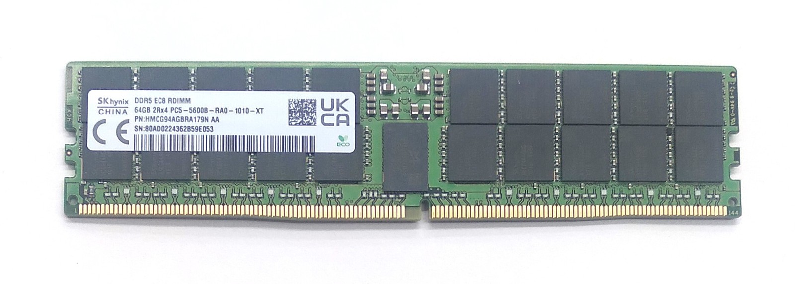 SK Hynix 64 GB Memory Module - DDR5 SDRAM - 5600 MHz - RDIMM - HMCG94AGBRA179N