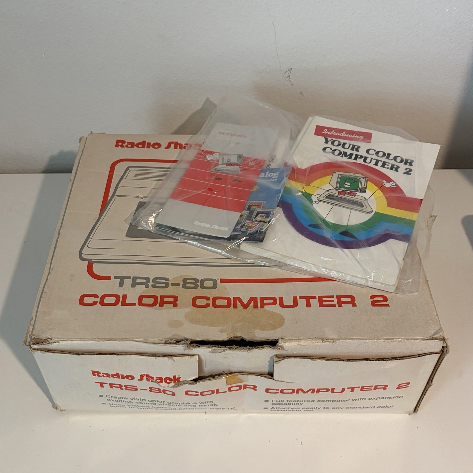 Tandy Radio Shack TRS-80 Color Computer 2 CoCo 26-3134 In Box W/ Cords TESTED