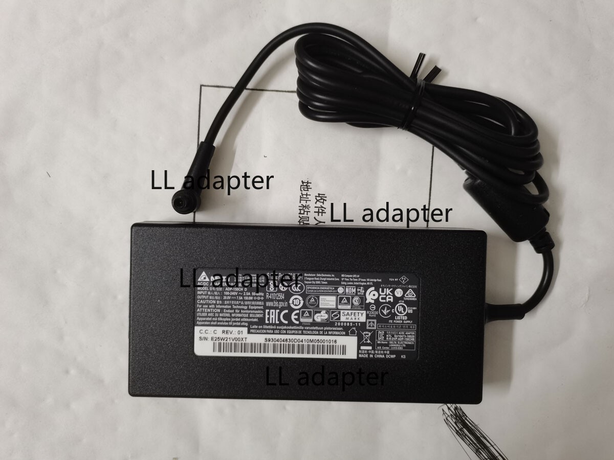 Original 20V 7.5A 4.5mm Pin ADP-150CH D For MSI WF66 11UJ-435AU OEM 150W Charger